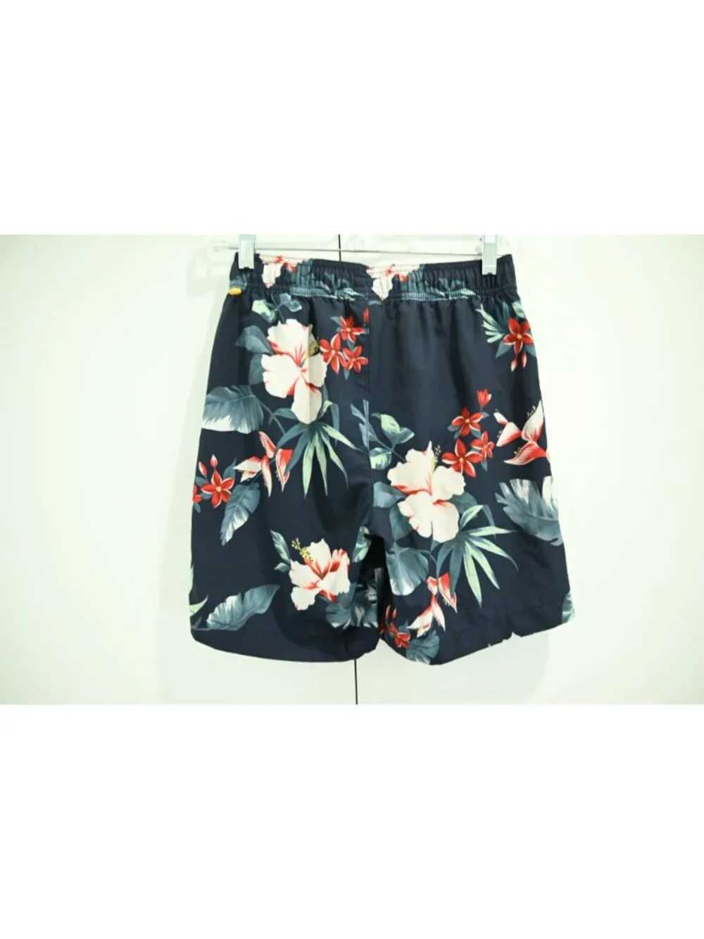 Crewcuts Boys Hawaiian Floral Swim Trunks Navy Tropical Board Shorts Size 14